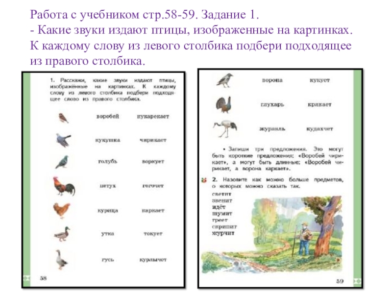 Презентация по родному русскому языку 1 класс