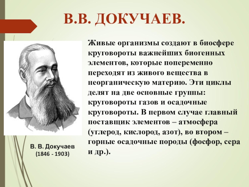 Докучаев биосфера. В. В. Докучаев (1846. Докучаев презентация. В.В. Докучаев (1846-1903).