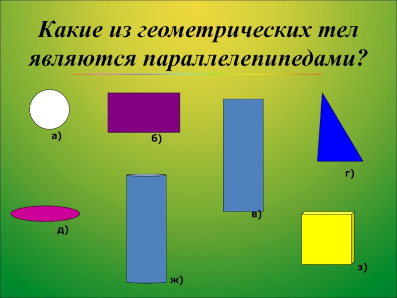 Презентация на тему объем