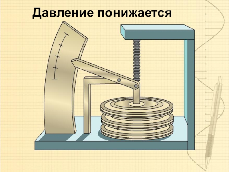 Атмосферное давление в поршне. Барометр рисунок физика. Барометр-анероид физика 7 класс рисунок. Рисунок атмосферного давления физика атмосферного. Урок физики давление рисунок.