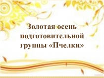 Презинтация. Золотая осень подготовительной группы.