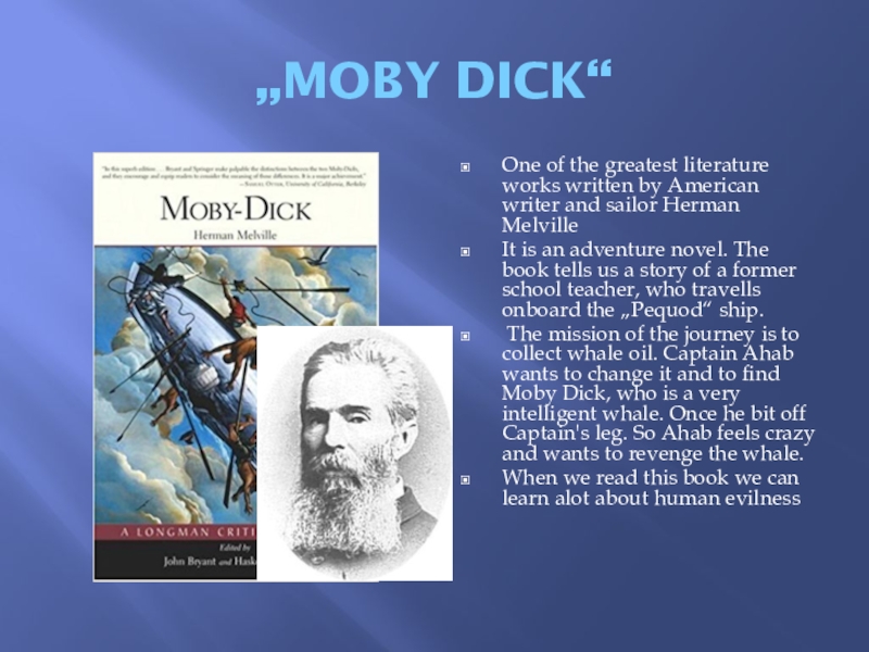 Реферат: Moby Dick Ahab