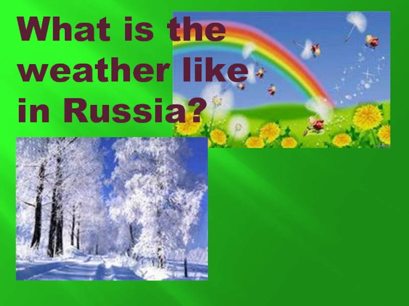 What is the weather like in Russia?