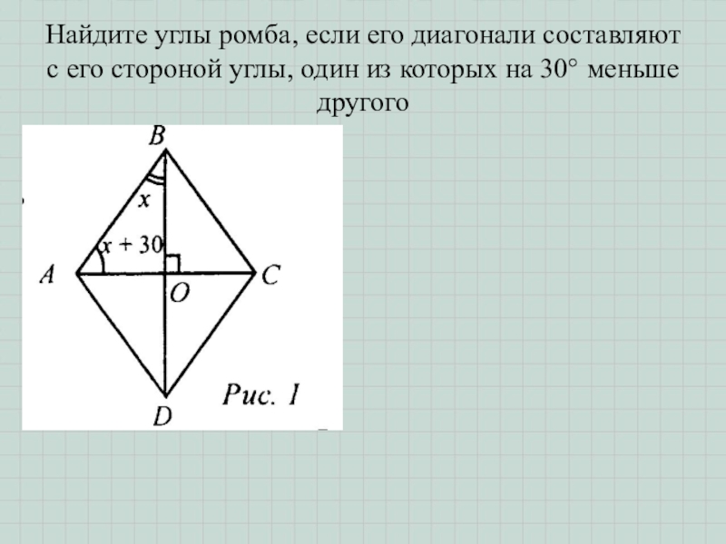 Градусы ромба. Найдите углы ромба. Как найти углы ромба. Найдите углы ромба если его диагонали. Внешний угол ромба.