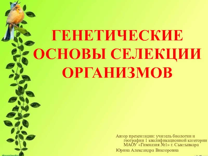 Презентация по биологии на тему селекция