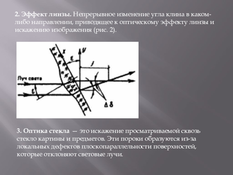 В направлении чего либо. Изменение угла. Эффект линзы презентация. Приведенное направление. Направление изменения угла.