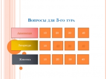 Электронный образовательный ресурс к внеклассному мероприятию по истории культуры.