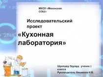 Презентация проекта Кухонная лаборатория Шрейдер Эдик
