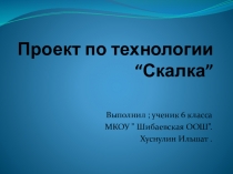 Презентация по технологии. Проект по технологии “Скалка”