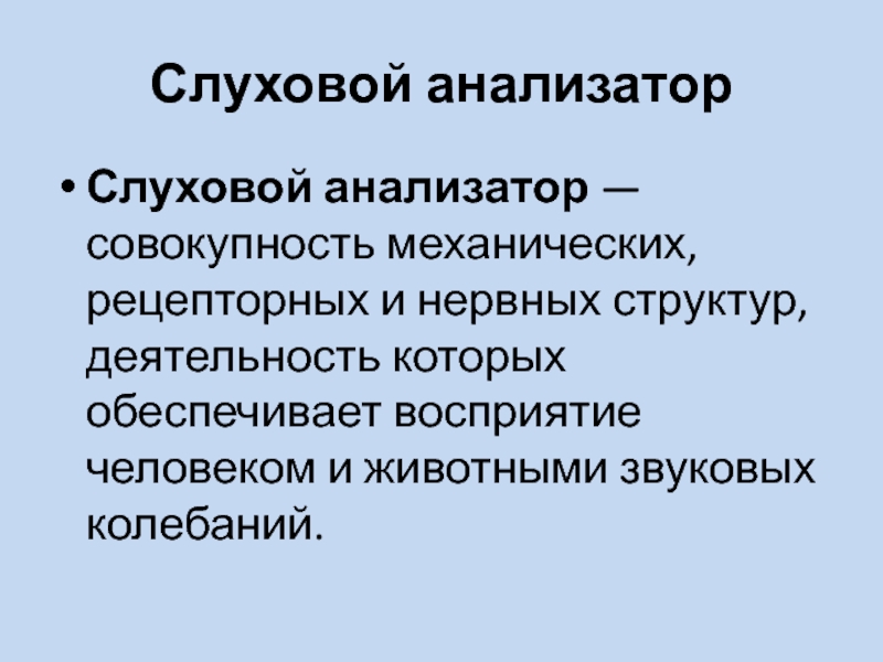 Презентация по биологии на тему анализаторы 8 класс