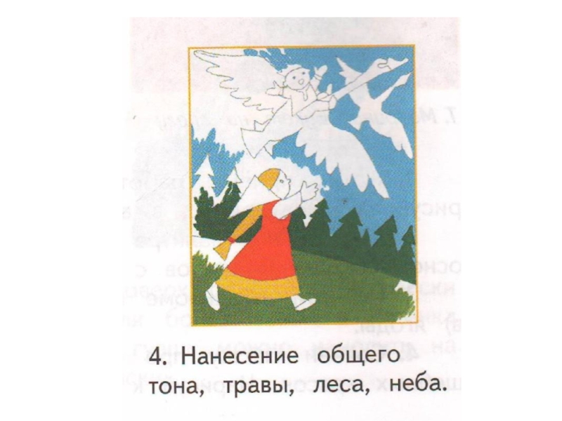 Иллюстрирование русской народной сказки гуси лебеди изо 2 класс презентация