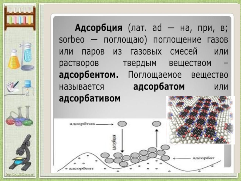 Презентация на тему адсорбция