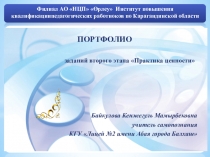 Презентация портфолио Практика ценности