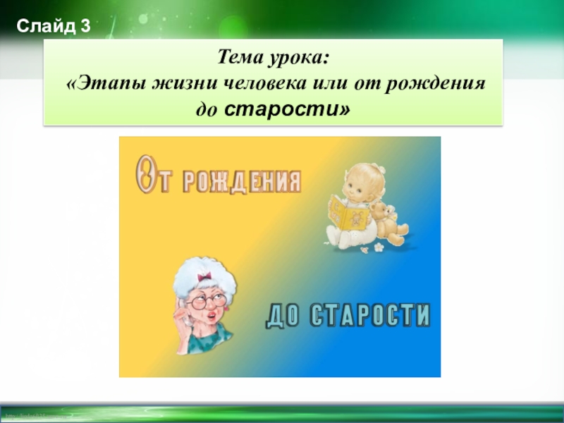 От рождения до старости 4 класс 21 век презентация