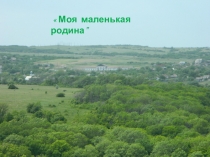 Презентация по окружающему мируМоя маленькая родина