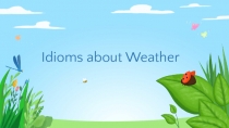 Презентация по английскому языку на тему Weather Idioms