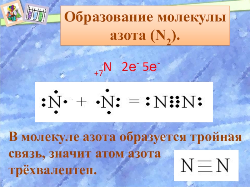Электронная связь азота. Схема образования молекулы азота n+n. Образование связи в молекуле азота. Ковалентная связь в молекуле азота. Схема образования молекулы азота.