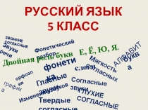 Двойная роль букв е, ё, ю, я.