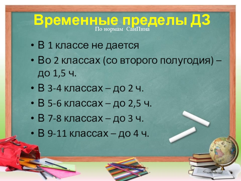 Временные пределы. Норма домашнего задания в 1 классе. Норма домашнего задания в 7 классе. Норма домашнего задания в 5 классе. Нормативы домашнего задания для 2 класса.