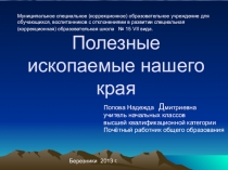 Презентация Полезные ископаемые нашего края