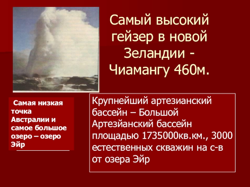 Высота самой высокой точки австралии. Самая высокая и самая низкая точка Австралии. Низшая точка Австралии. Самая низкая точка Австралии. Рекорды Австралии 7 класс.