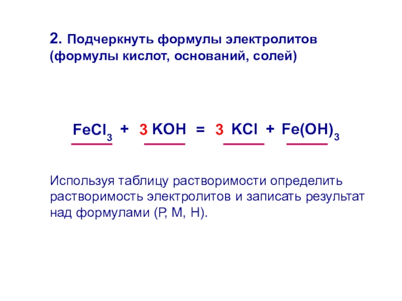 Кислоты основания и соли как электролиты