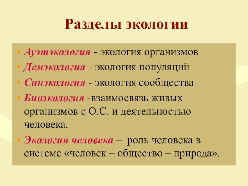 Презентация по экологии 11 класс