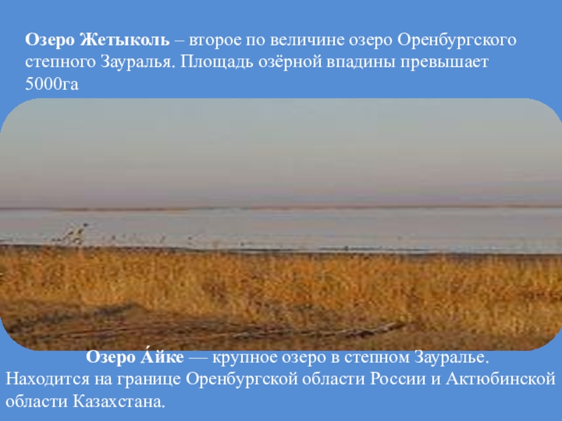 Водоемы оренбургской области презентация