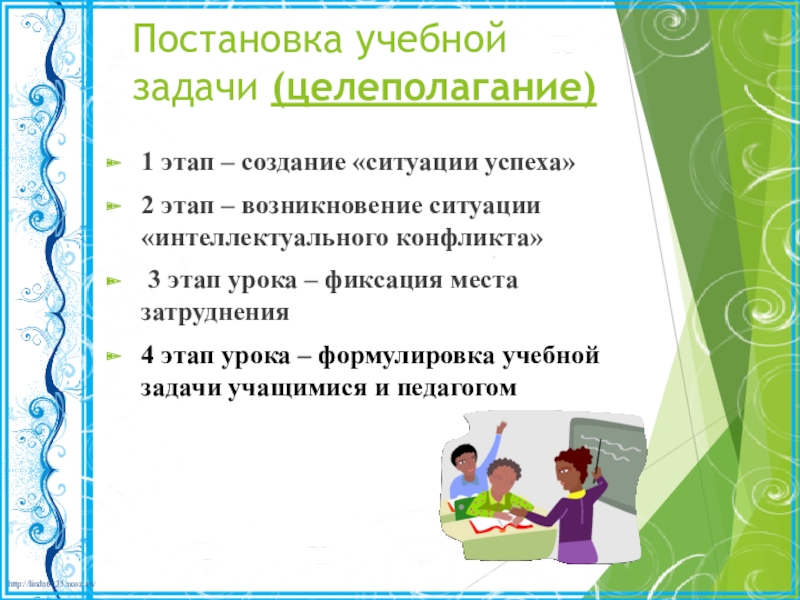 Учебное задание и учебная задача. Урок постановки учебной задачи. Этап постановки учебной задачи. Формулировка учебной задачи в начальной школе. Целеполагание на уроках в начальной школе.