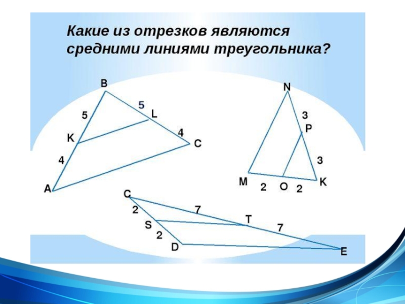 Средняя линия треугольника рисунок