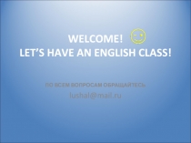 Let's have an English class