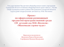 Развивающая среда в разновозрастной группе