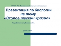 Презентация студентов: Экологические проблемы