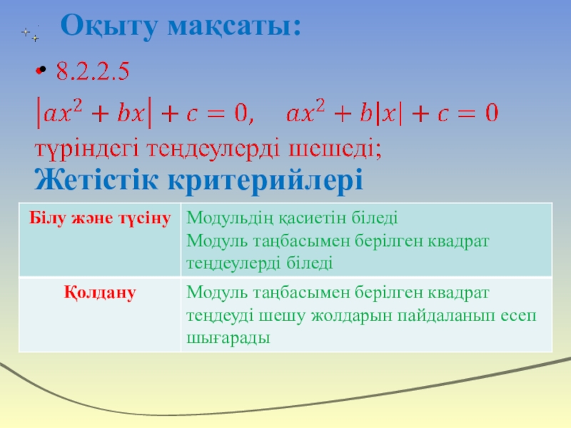 Квадрат теңдеу презентация 8 сынып