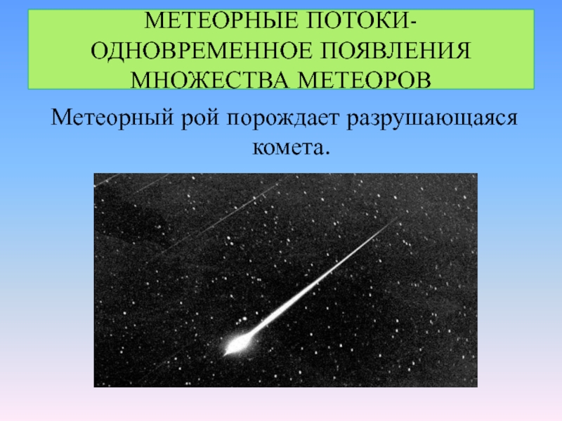 Наблюдение метеорного потока исследовательский проект