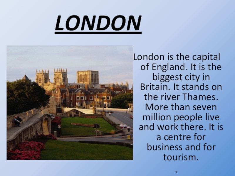 London is the capital of great britain презентация