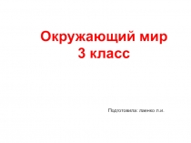 Презентация по окружающему миру 3 класс  Природа в опасности.