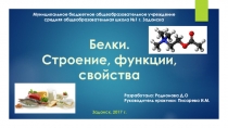 Презентация к уроку химии в 10 классе на тему Белки