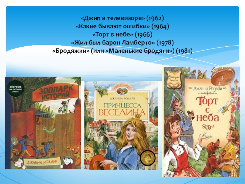 Джани родари группа. Какие бывают ошибки Родари. Джип в телевизоре Джанни Родари. «Какие бывают ошибки» Родари читать. Торт в небе Джанни Родари 1966.