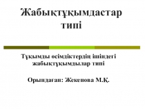 Презентация Жабықтұқымдылар типі 7 класс