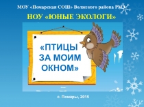 Птицы за моим окном проектная работа