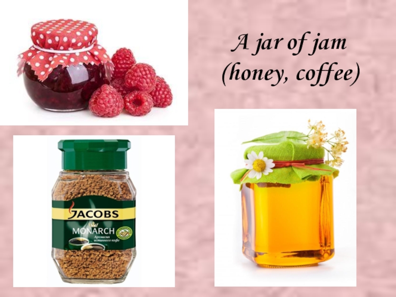 A jar of jam перевод. A Jar of Jam. A Jar of Honey. A Jar of Jam картинка. Расфасовка продуктов на английском.