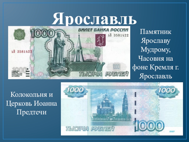 1000 в расположенных. Города на денежных купюрах России. Города на купирах Росси. Города изображенные на купюрах России. Что изображкно на купюрах Росси.