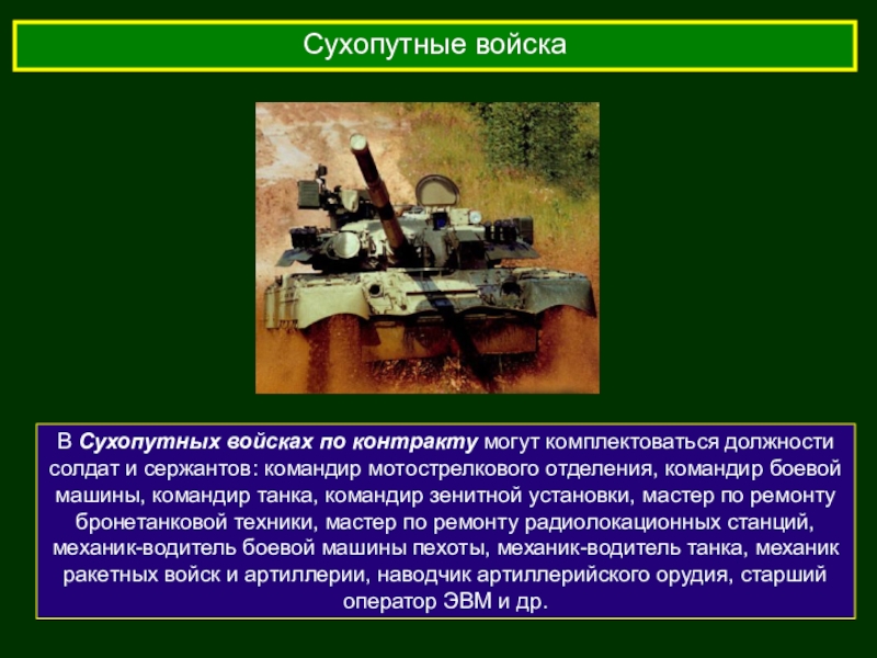 Прохождение военной службы по контракту обж 11 класс презентация