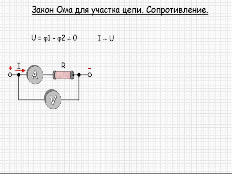 Схема участка цепи