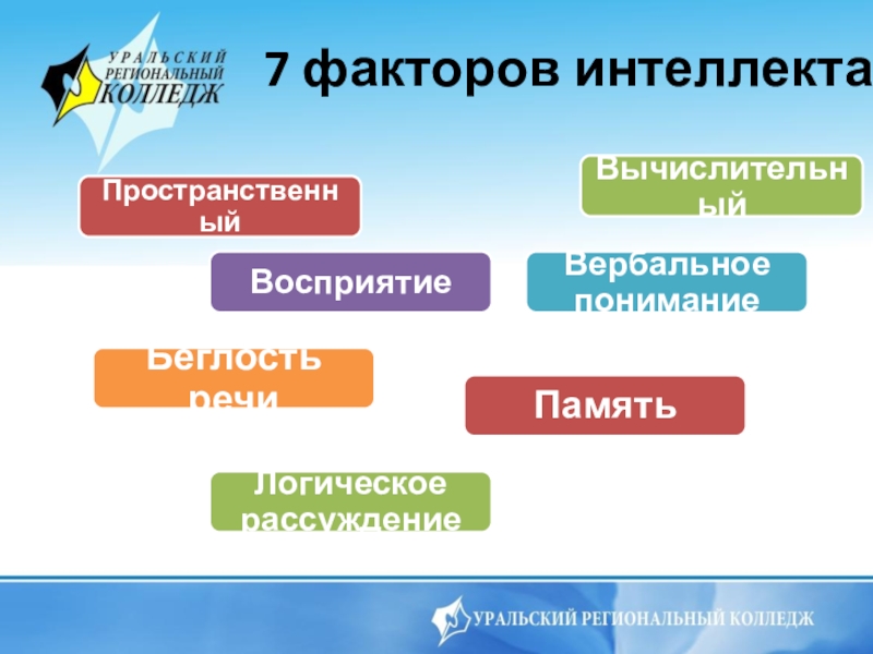 Интеллект презентация по психологии