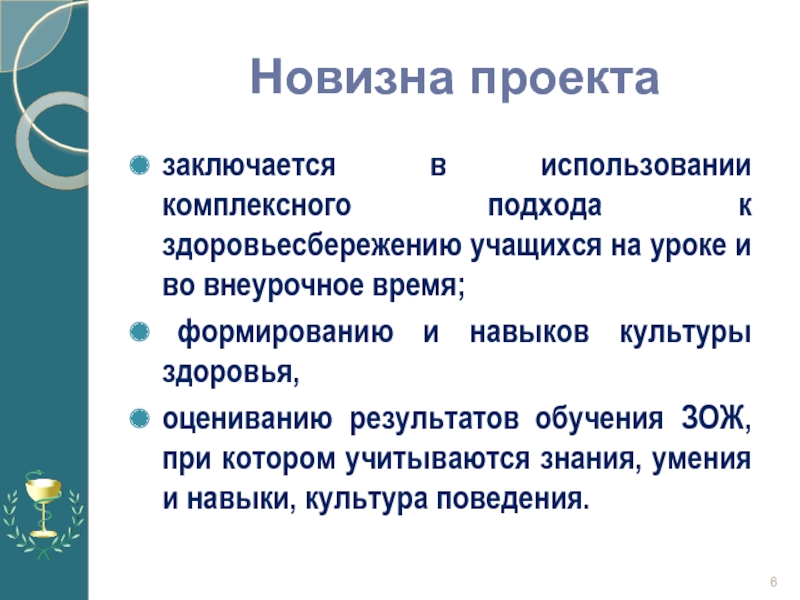 В чем новизна проекта