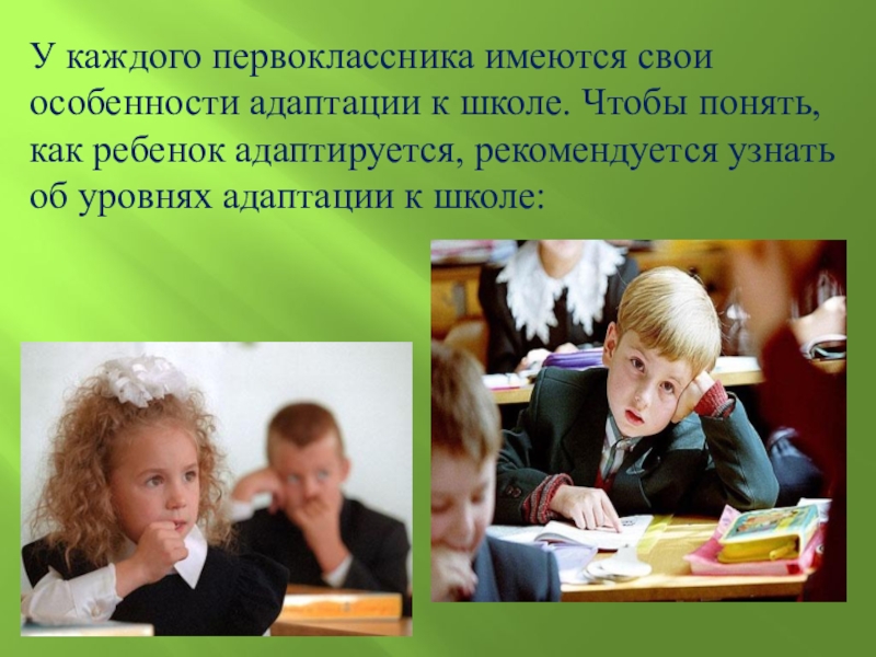 Адаптация первоклассников к школе. Период адаптации первоклассника к школе. Трудности первоклассника. Успешная адаптация первоклассников.