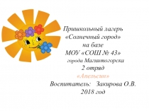 Презентация Пришкольный лагерь Солнечный город