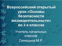Презентация по Основам безопасности жизнедеятельности (2 класс)